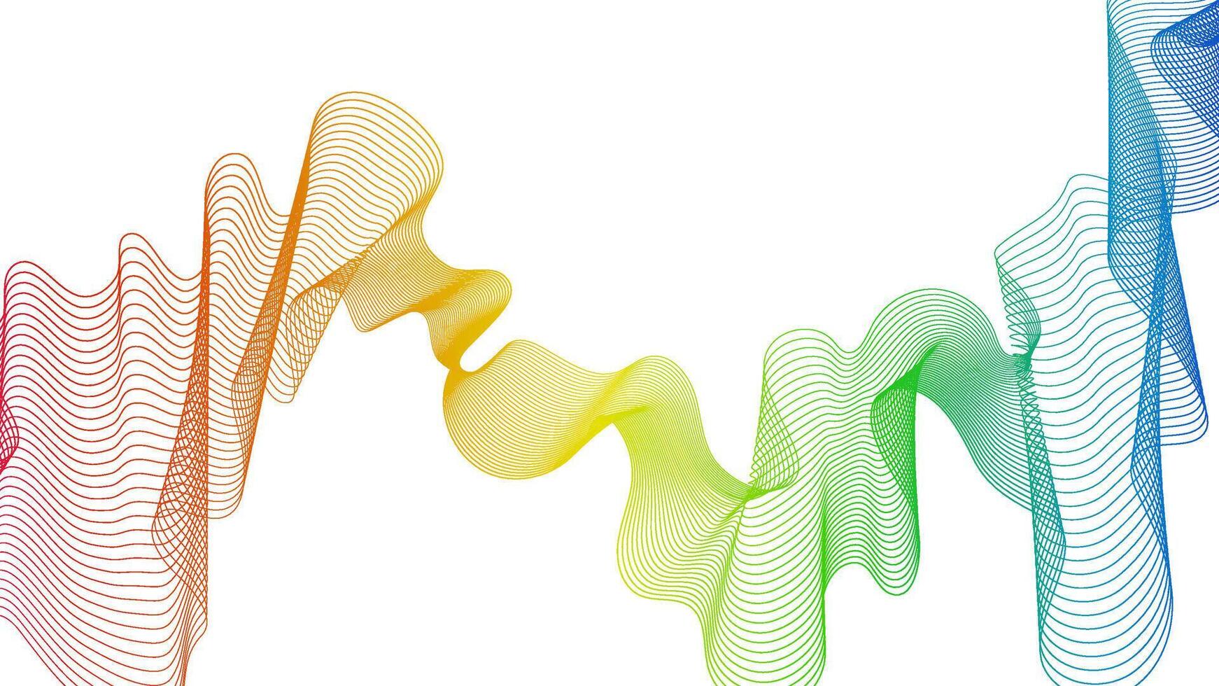 Abstract backdrop with wave gradient lines vector