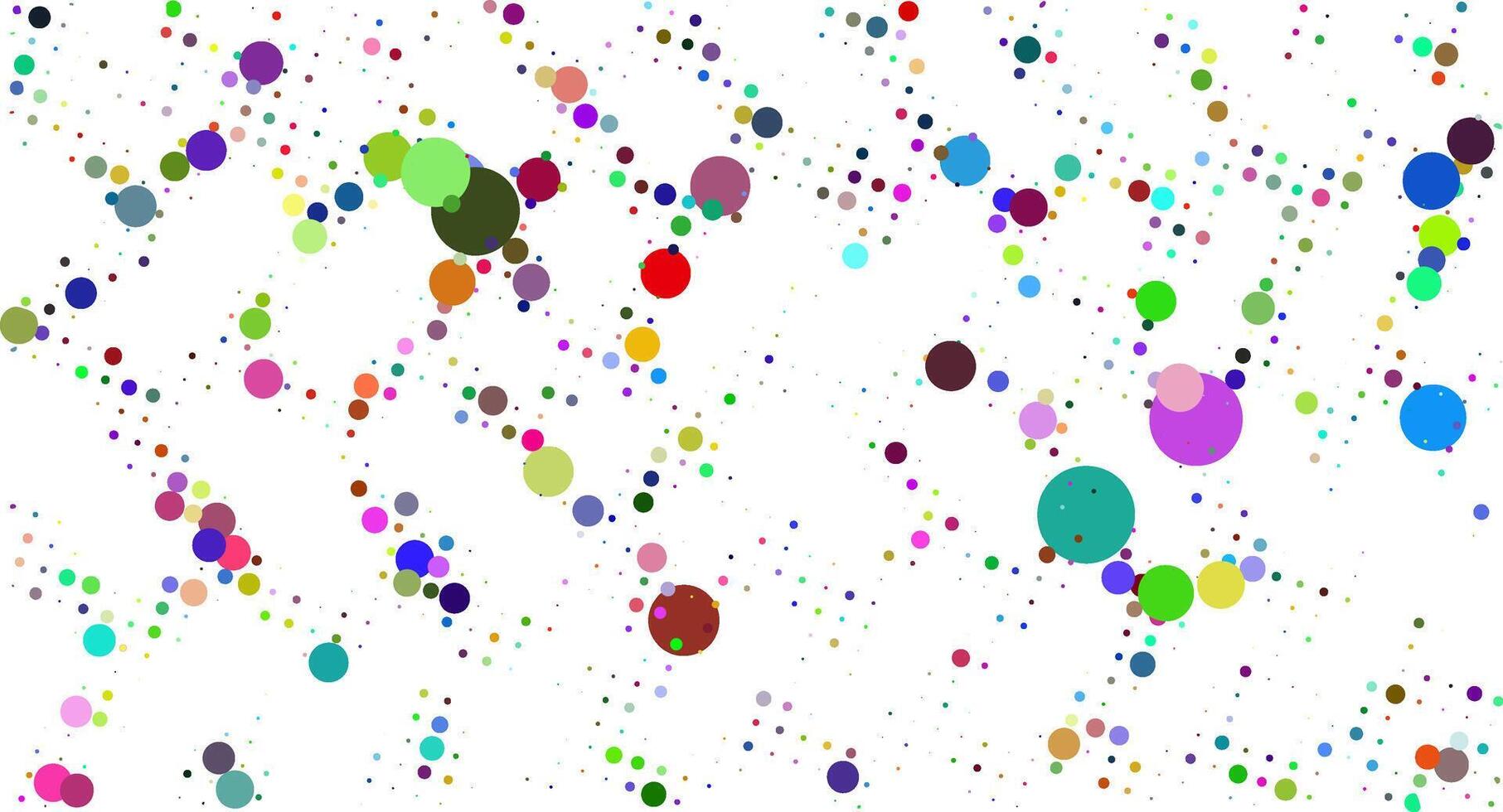 a colorful pattern of dots on a white background vector