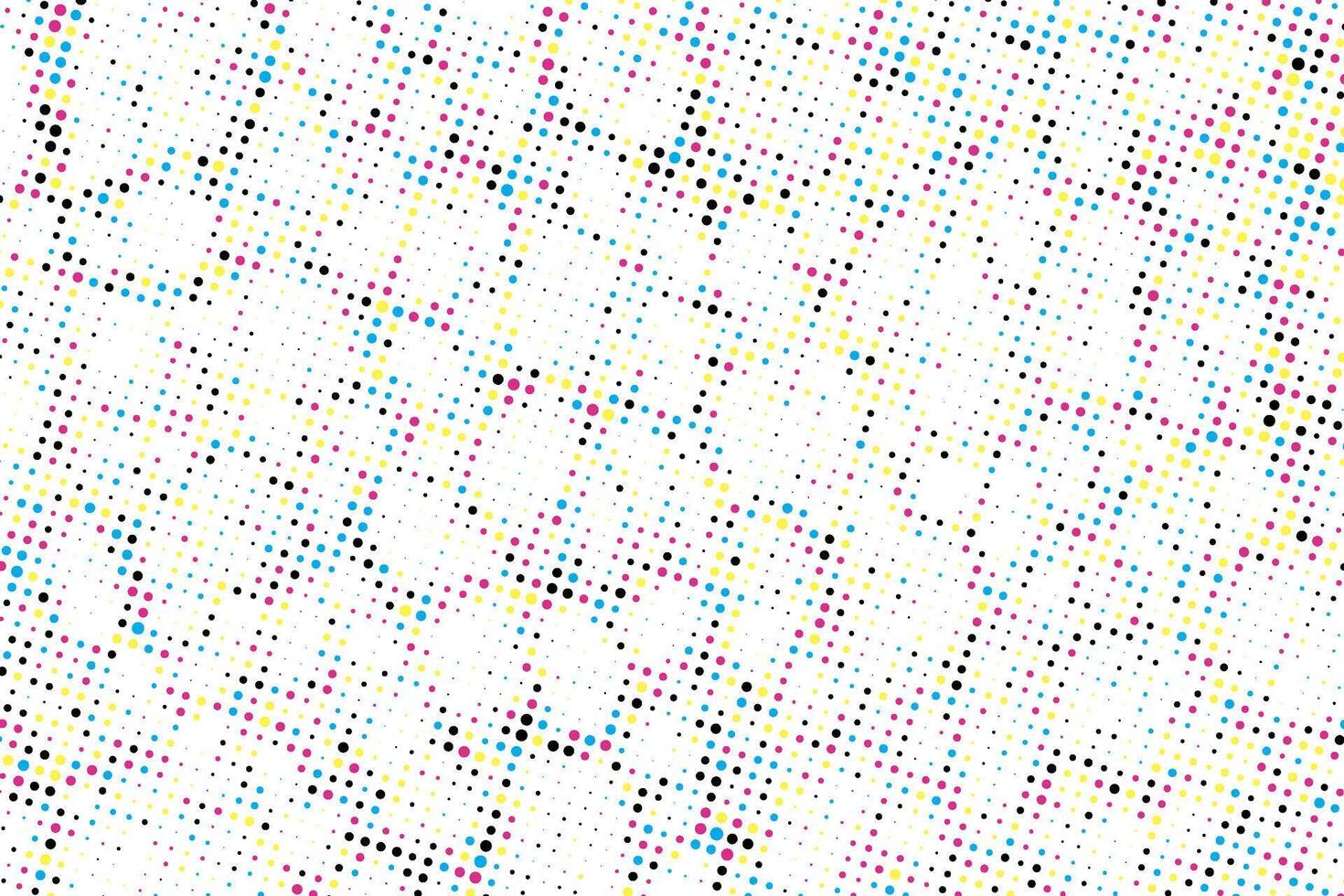 a colorful pattern of dots on a white background, a cmyk pattern of dots on a white background vector