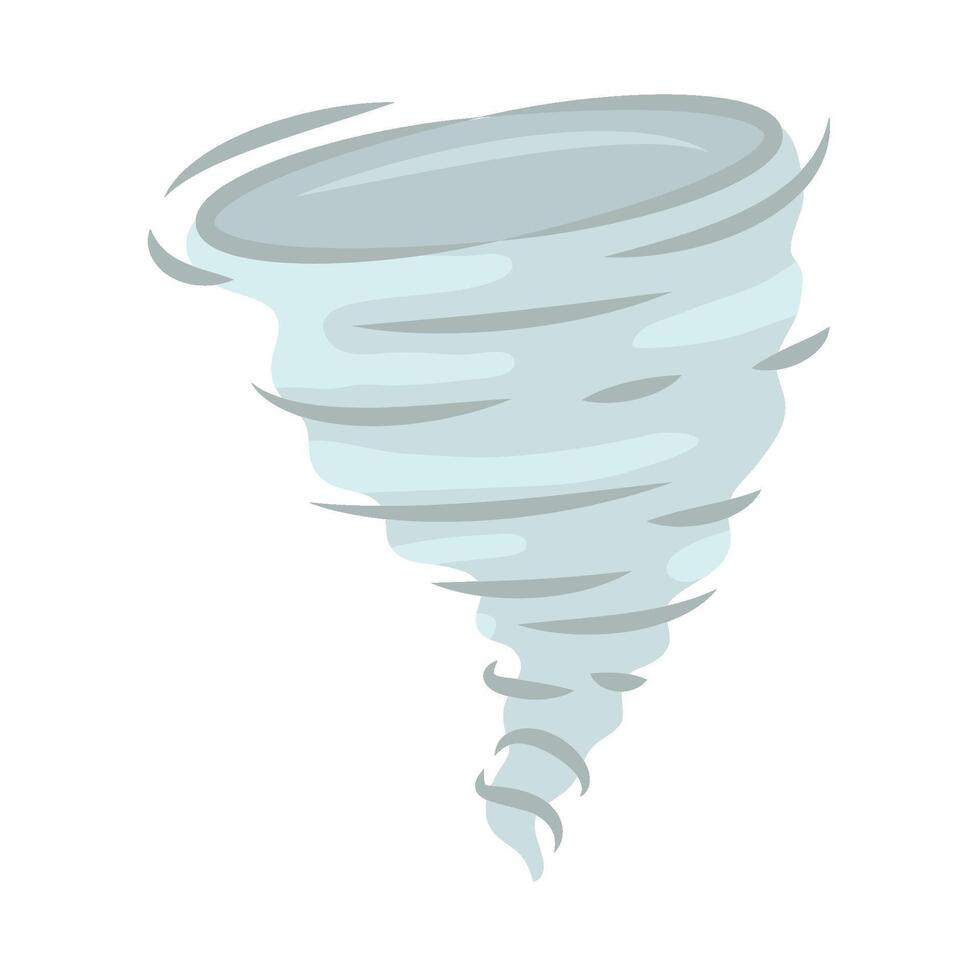 Tornado illustration on white background vector