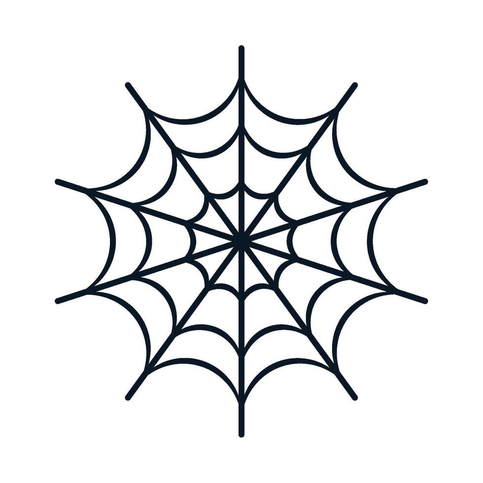 Spider web icon on white background vector