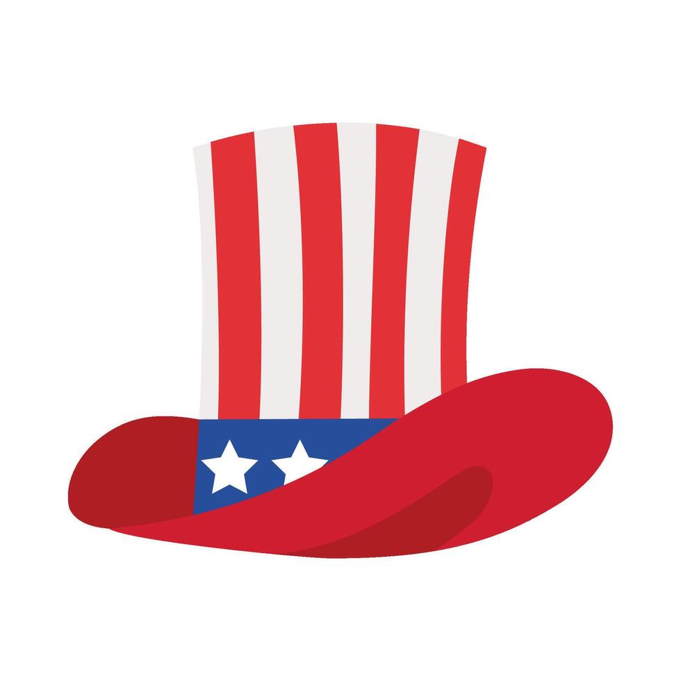 An american hat with stars on it vector