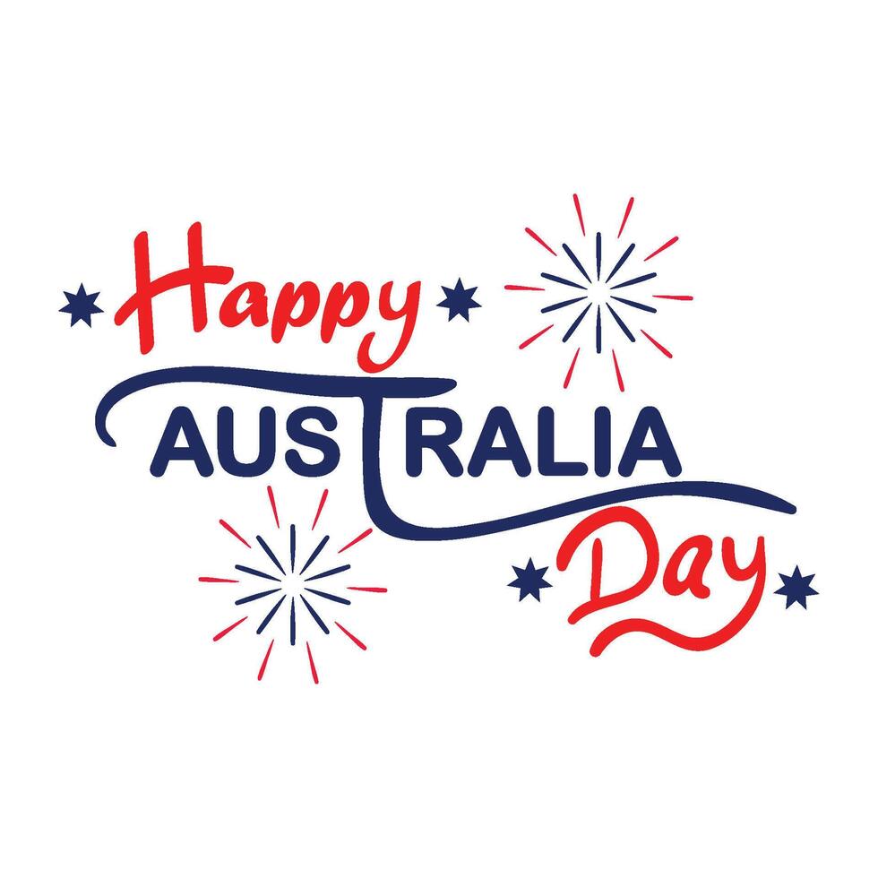 Happy australia day illustration vector