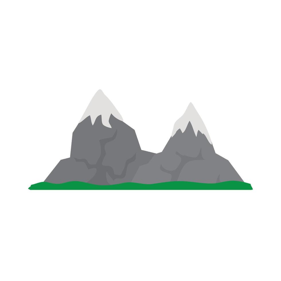 Mountain landscape icon illustration design vector