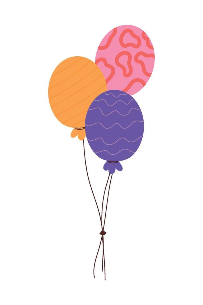 A group of balloons with different colors vector