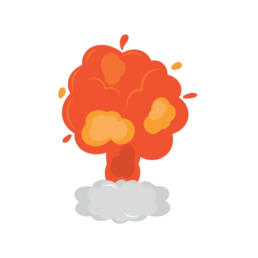 An orange explosion icon on a white background vector