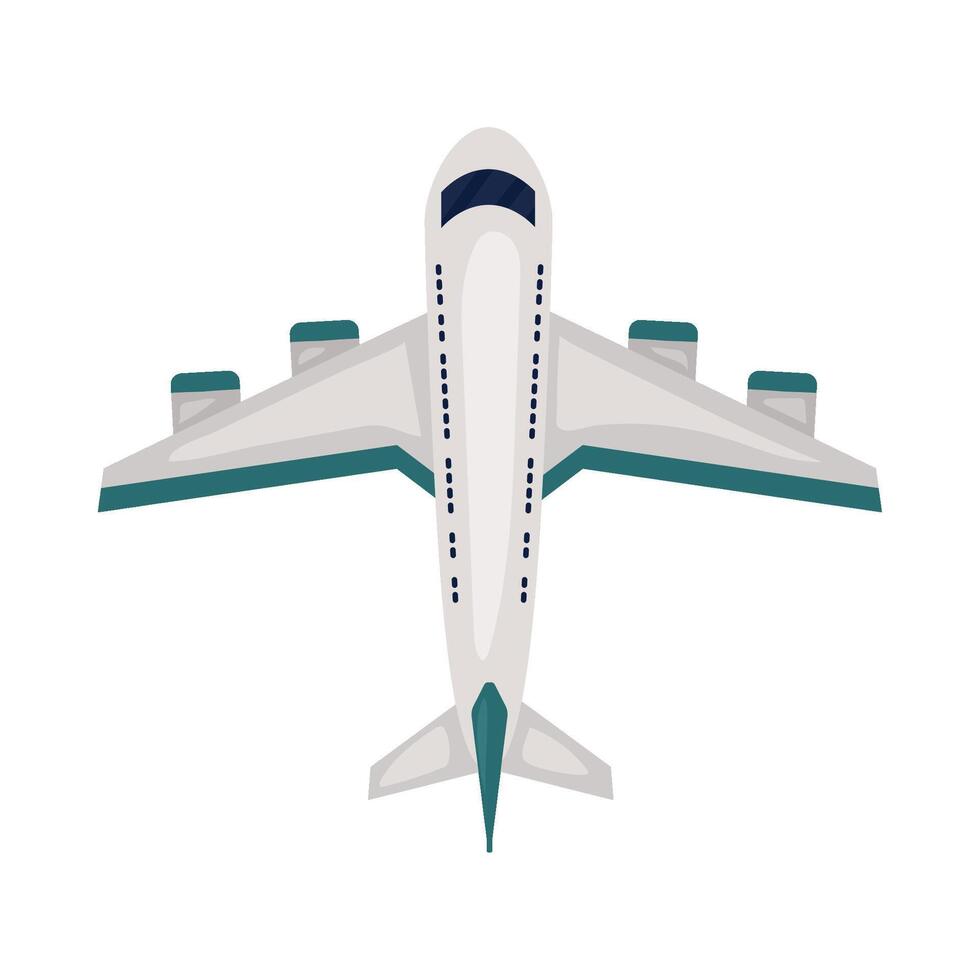 Airplane illustration isolated on white background vector