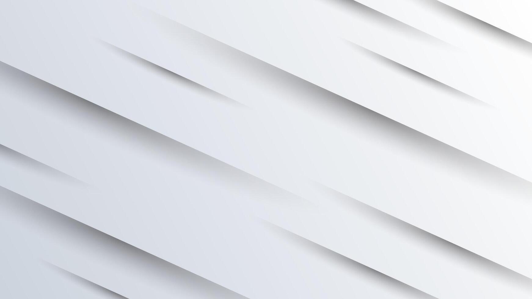 Elegant white background with diagonal 3d shape design vector