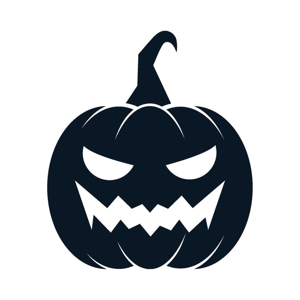 Halloween pumpkin icon on white background vector