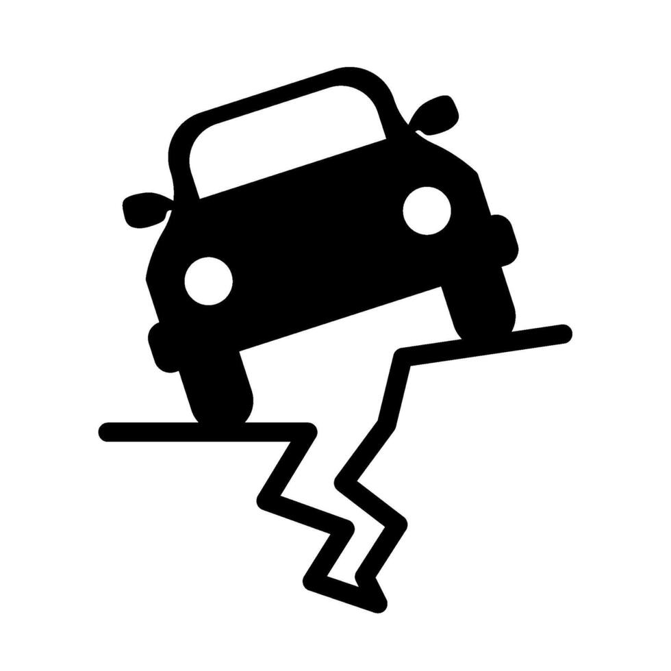 Car crash icon illustration vector