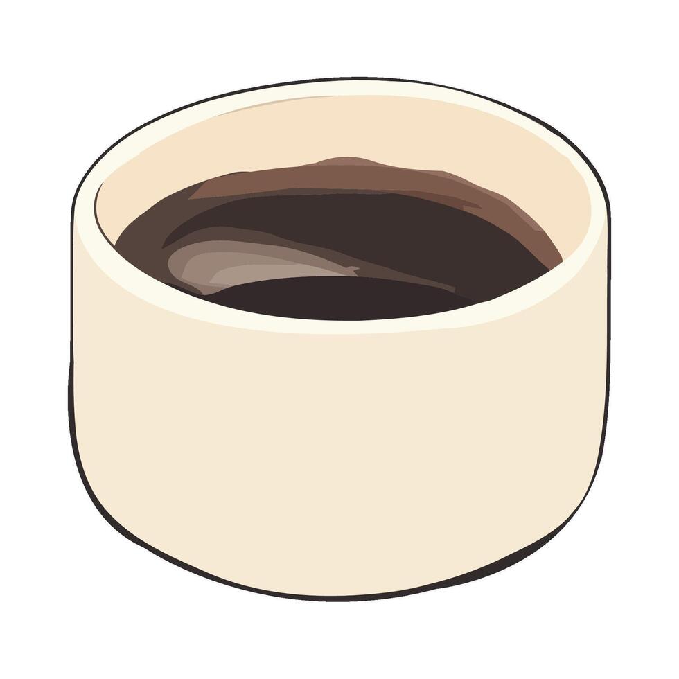 A cup of coffee on a white background vector