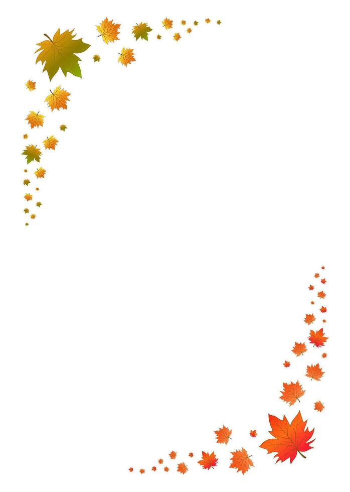 A template for an autumn-themed notebook. The design features a maple leaf on each page. Checklists for a daily diary or notebook. vector