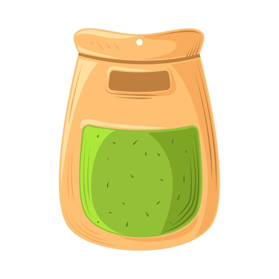 A jar with green liquid inside vector
