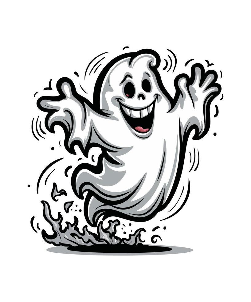 Boo T Shirt Design Cute Boo vector