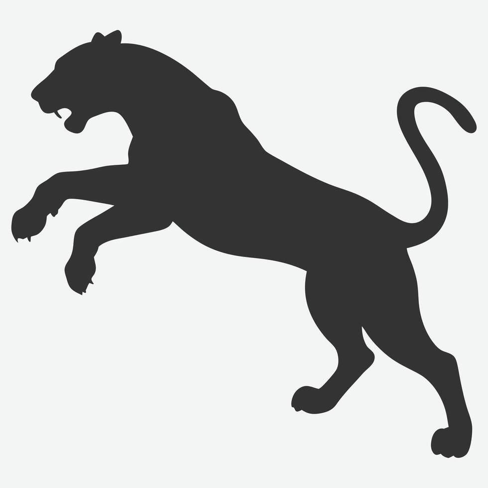 Majestic Polar Bear Silhouette Art vector