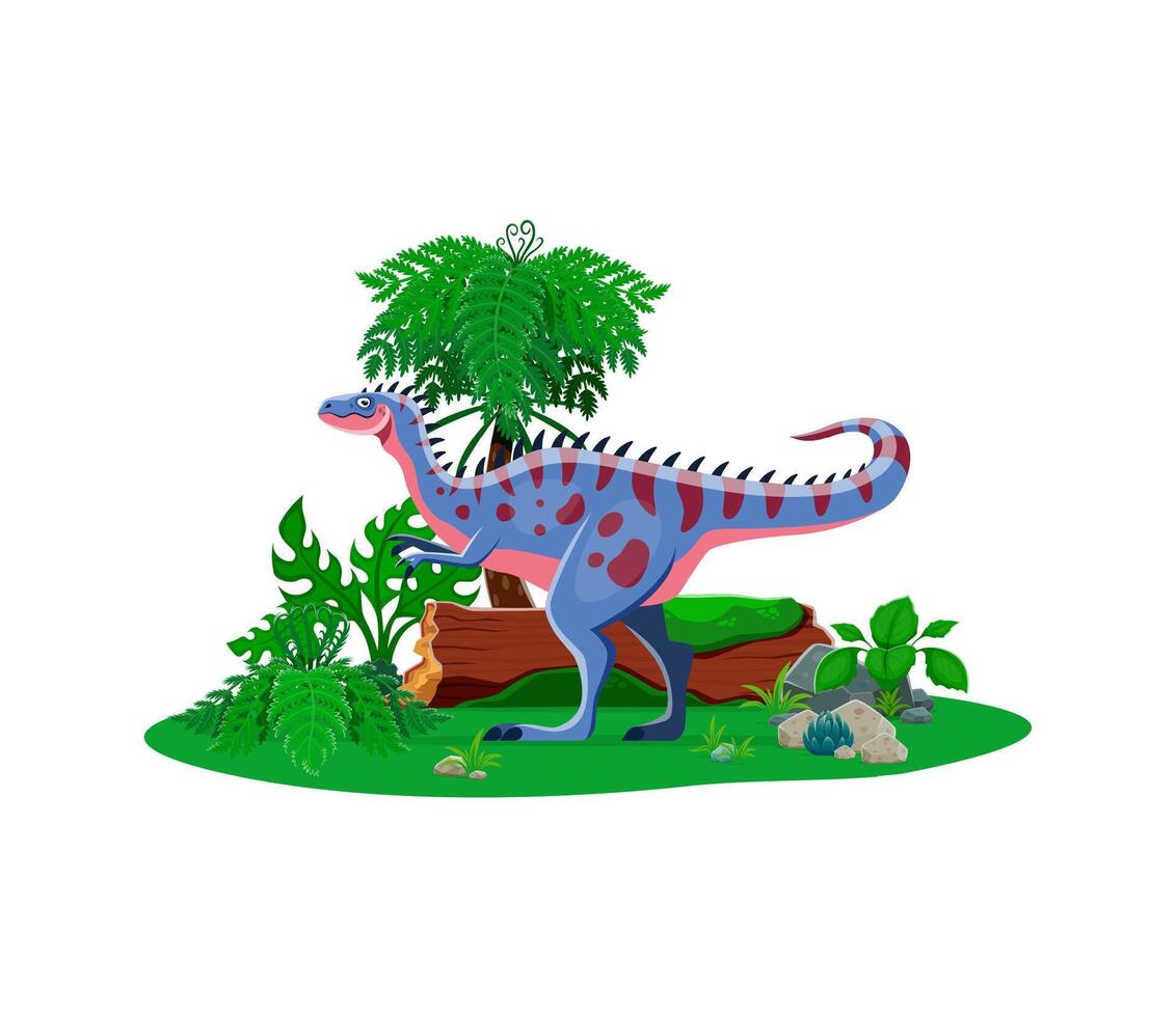 Alectrosaurus prehistoric dinosaur character vector