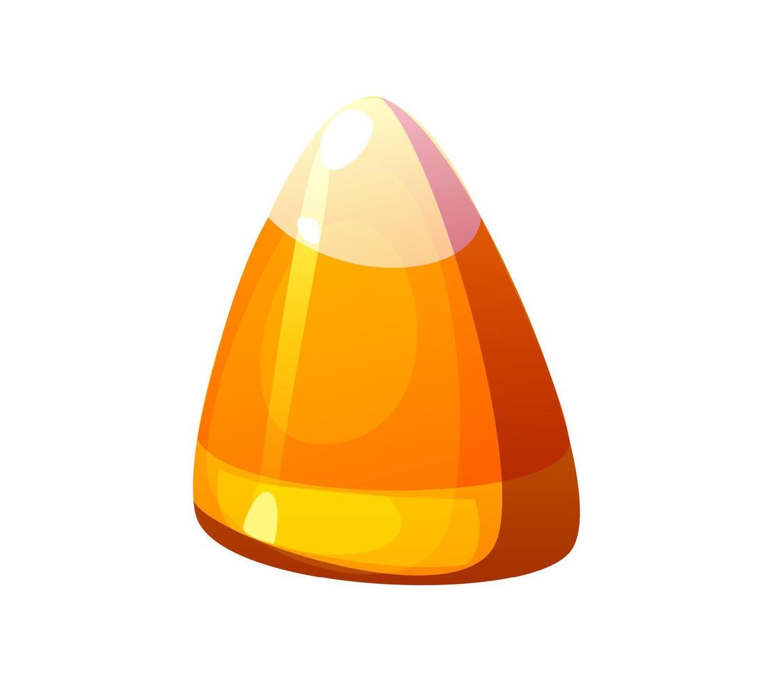 Cartoon Halloween holiday candy corn sweets toffee vector