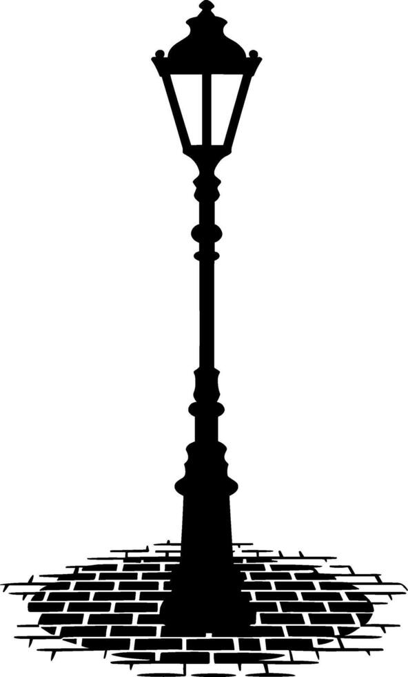 Spooky Street Lamp vector