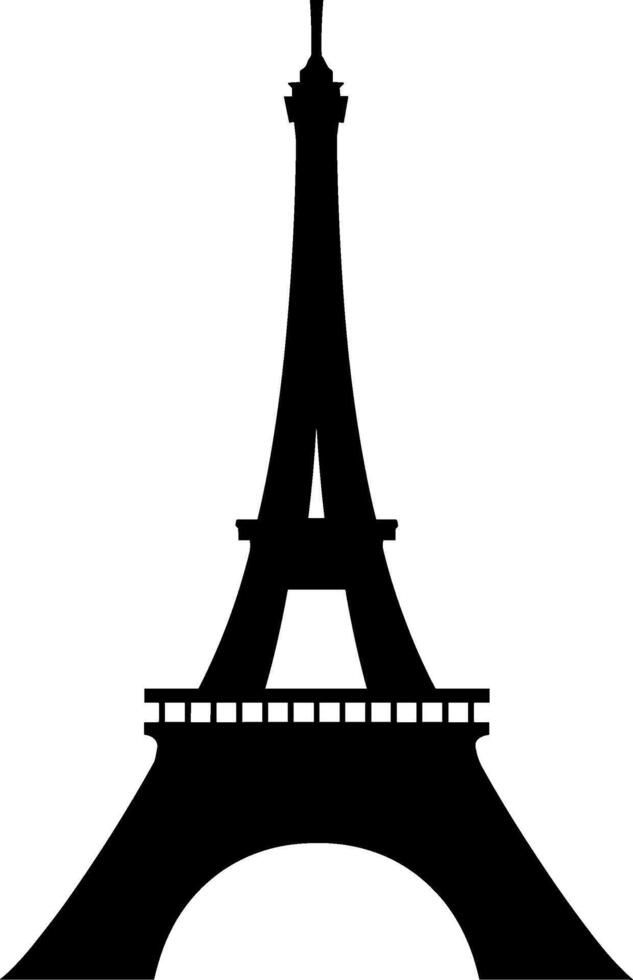 Eiffel Tower Silhouette vector