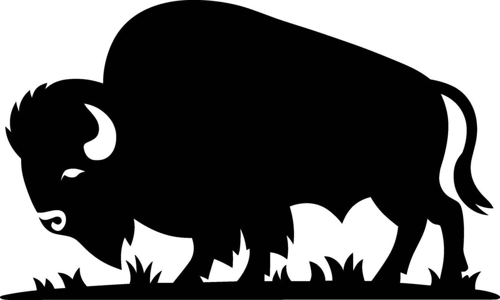 Buffalo Bison Silhouette vector