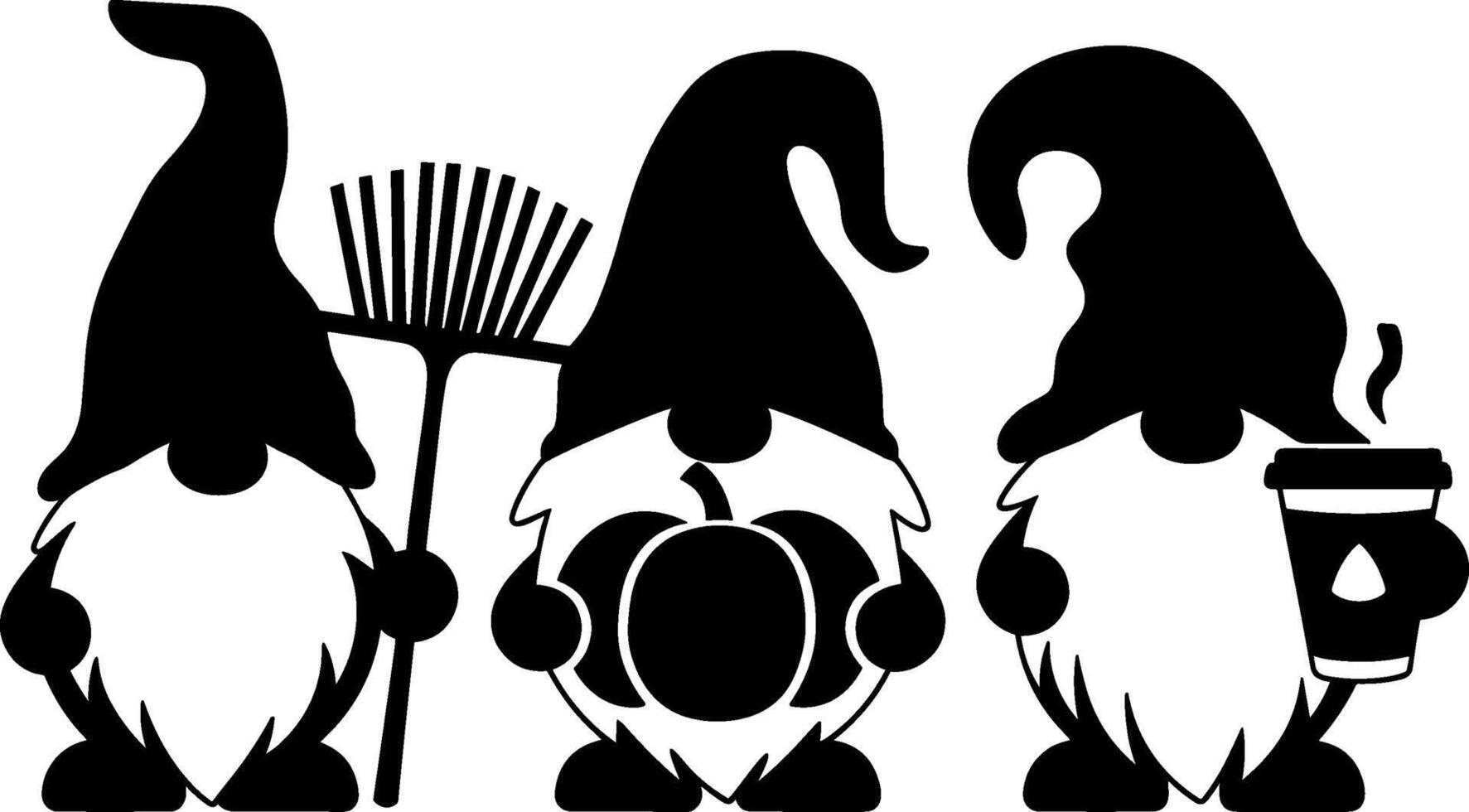 Autumn Fall Gnomes vector