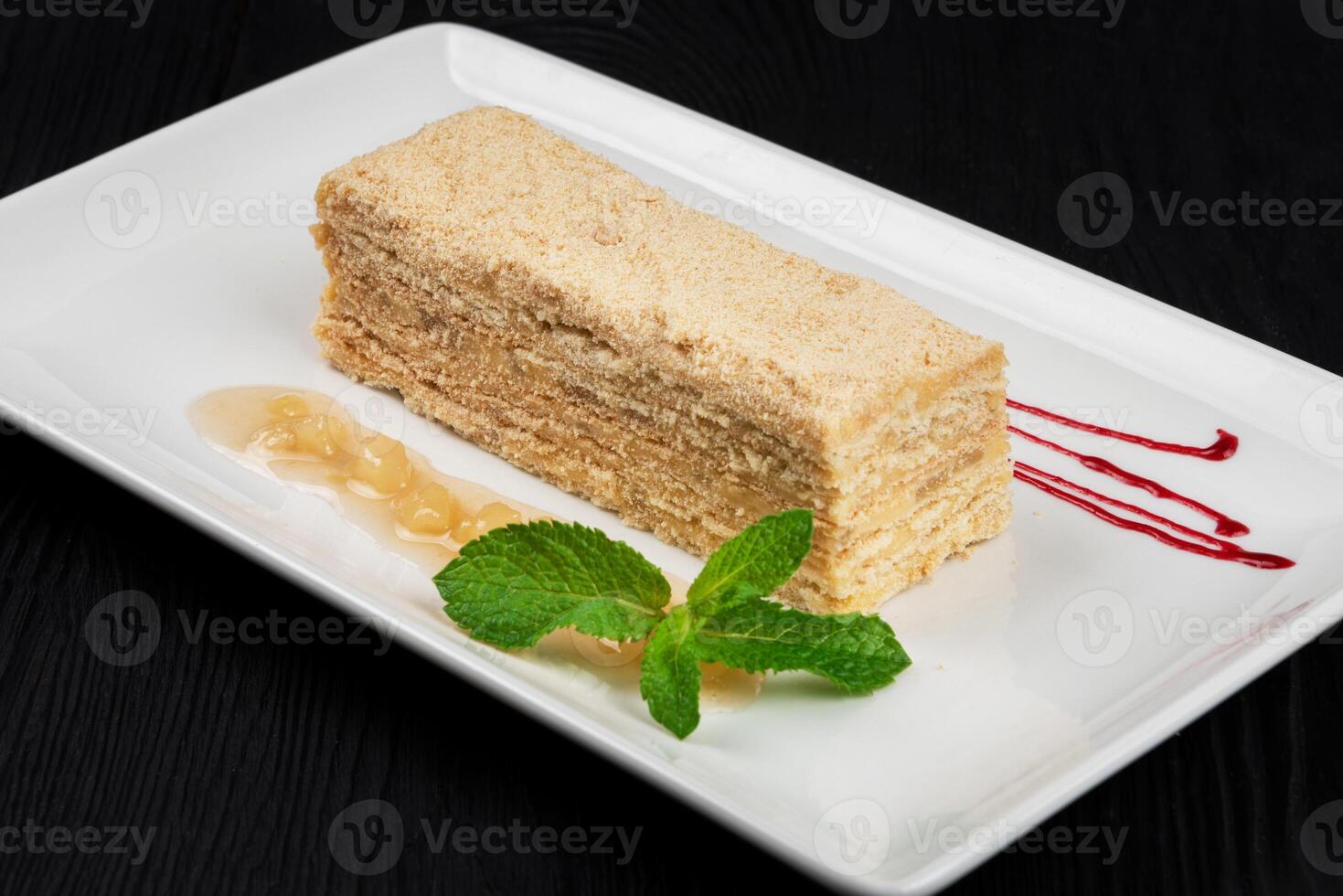 Esterhazy Torte on plate photo