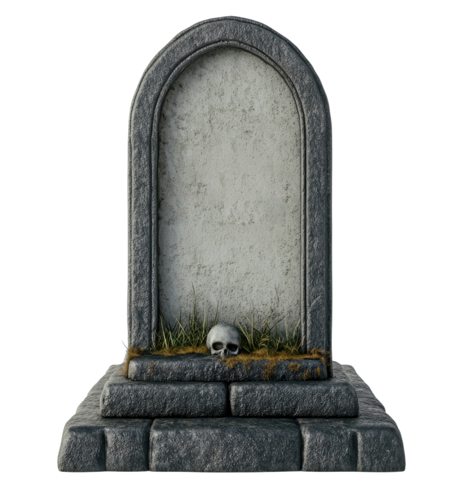 Gravestone isolated on transparent background png