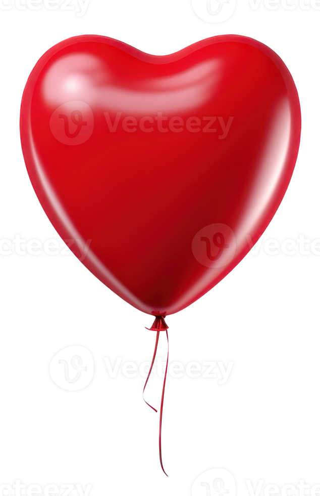 heart shaped balloon isolated on a transparent background png