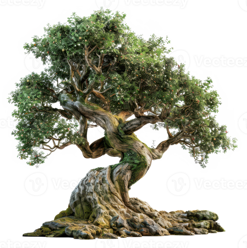 fantasy tree,fairy tale tree isolated on a transparent background png
