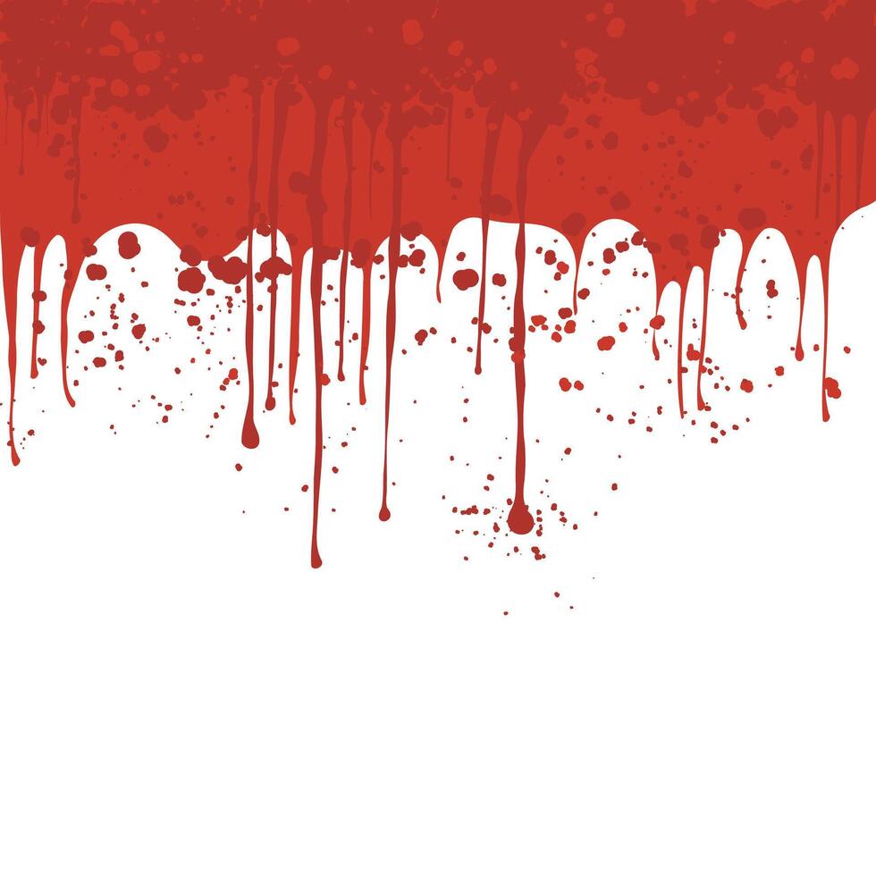 Red paint background. Blood splatter background with copy space on bottom. vector