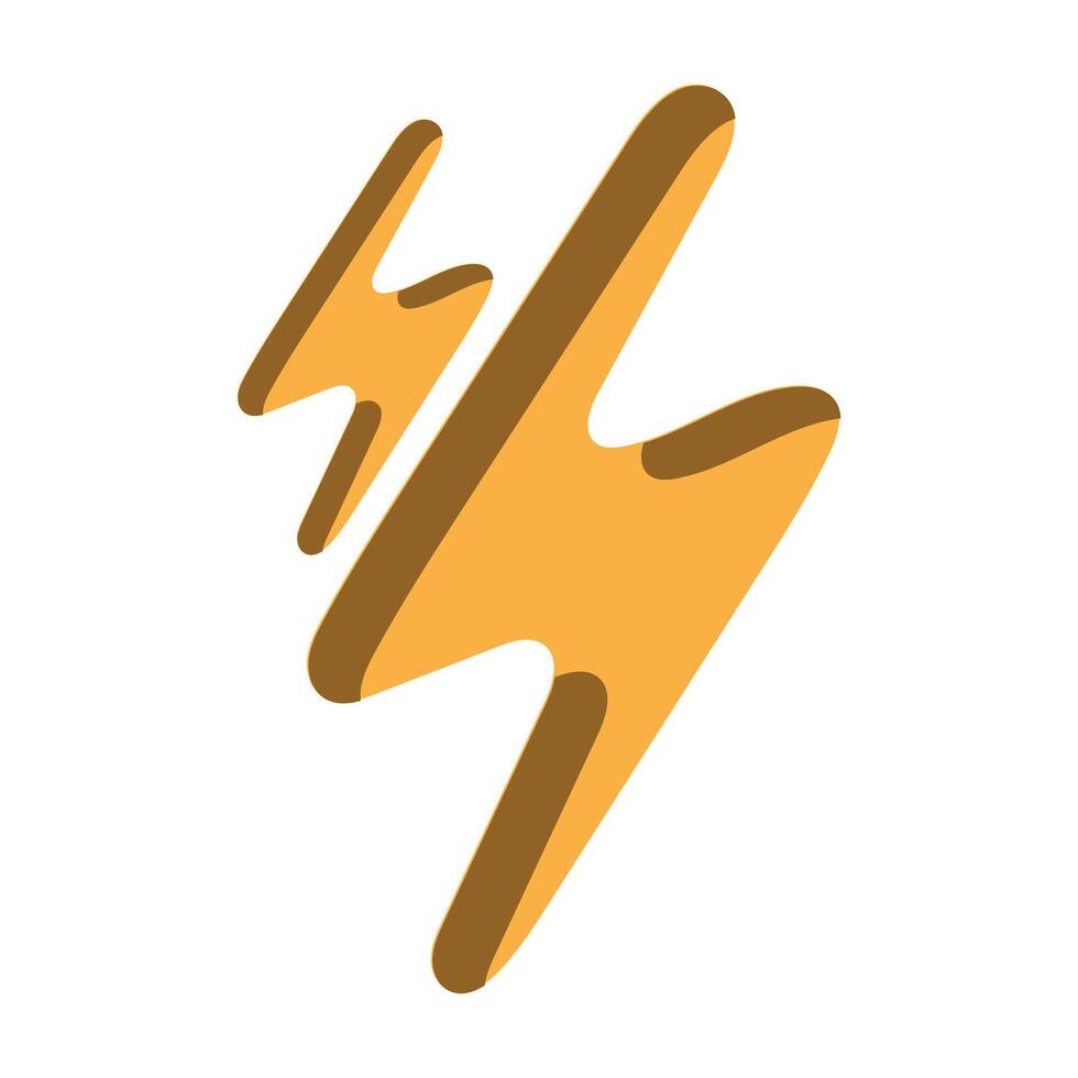 Neon lightning flash icon. Lightning Bolt Icons. Neon thunder bolt sign, electrical discharge vector