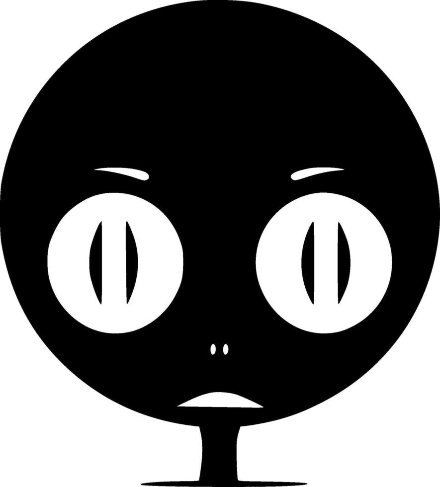 Alien - Minimalist and Flat Logo - illustration vector