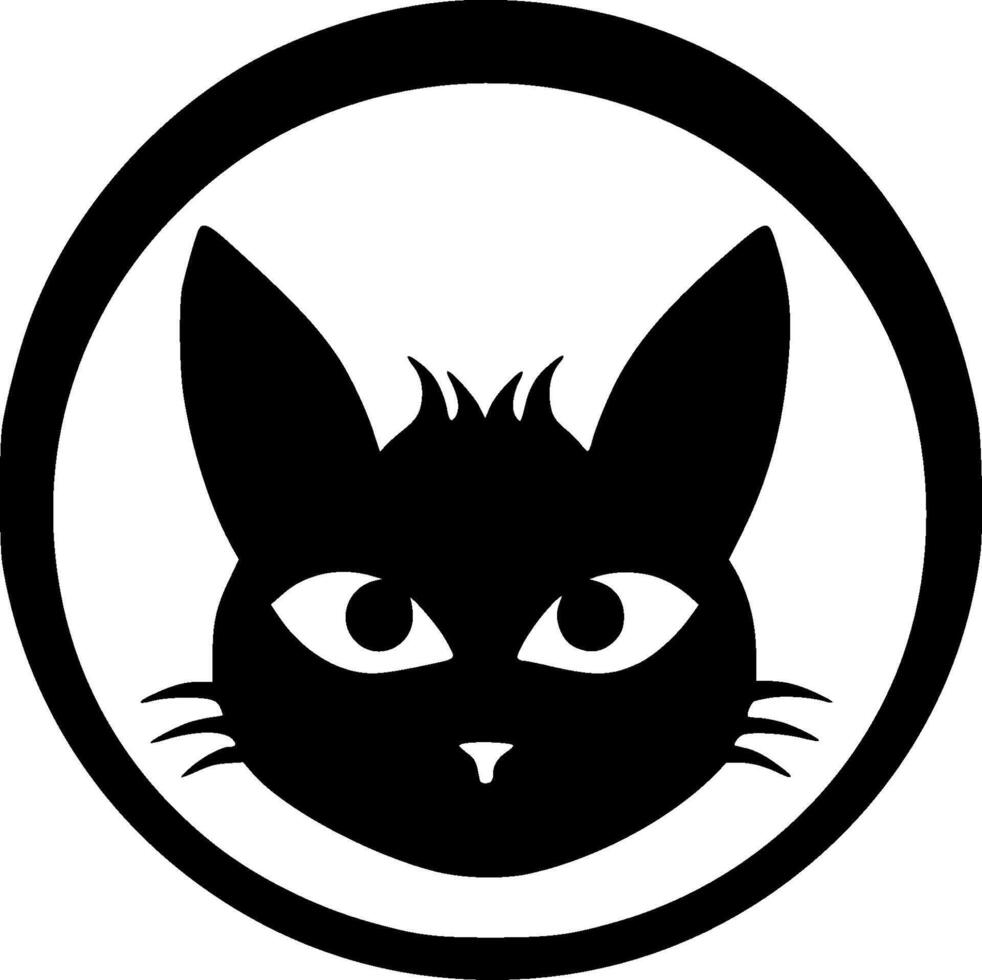 Cat, Minimalist and Simple Silhouette - illustration vector