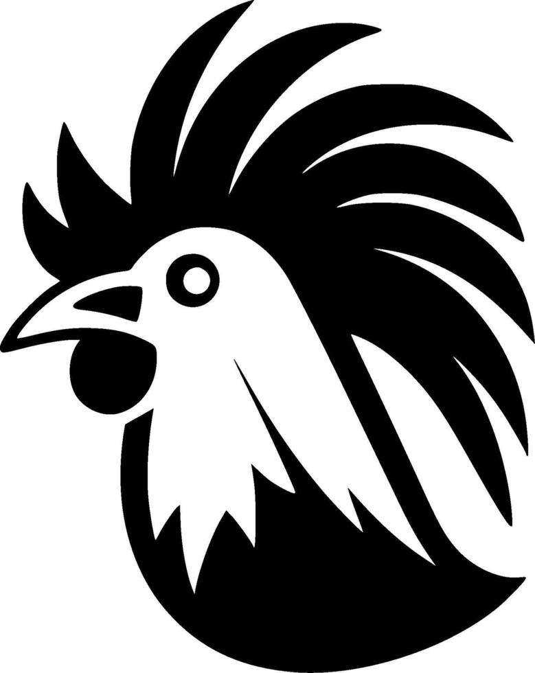Chicken, Minimalist and Simple Silhouette - illustration vector