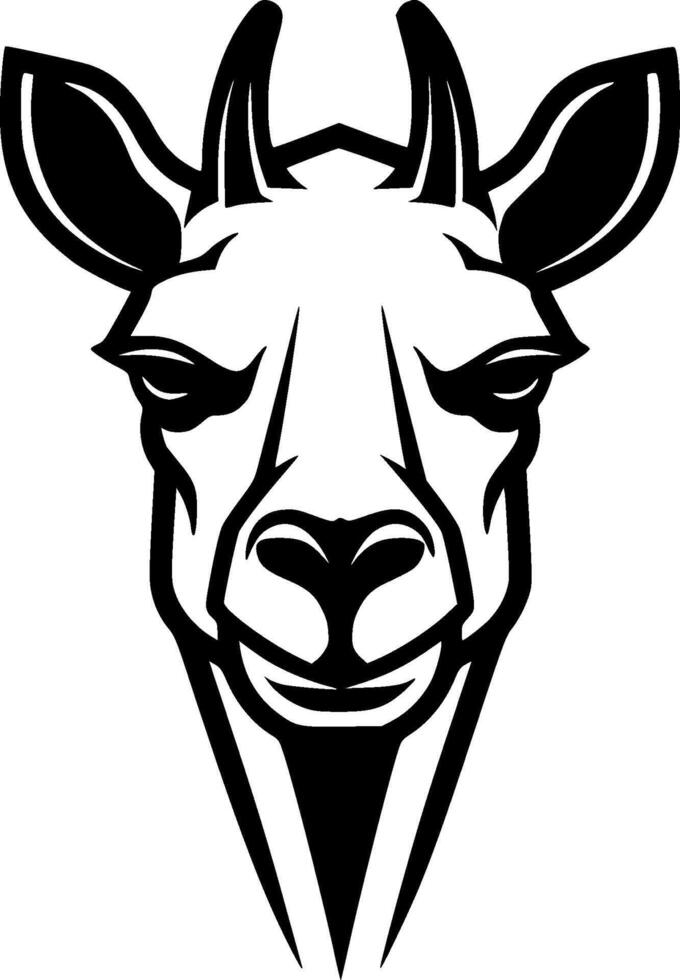 Camel, Black and White illustration vector