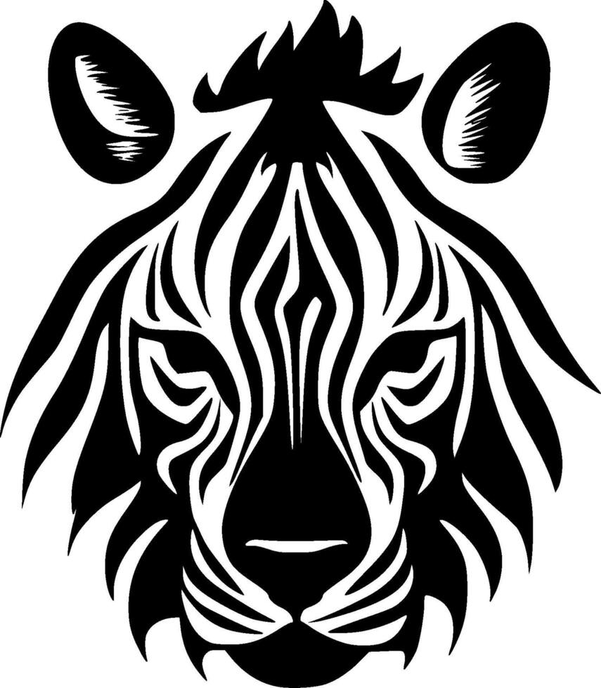 Animal - Black and White Isolated Icon - illustration vector