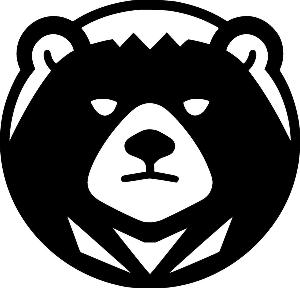 Bear - Minimalist and Flat Logo - illustration vector