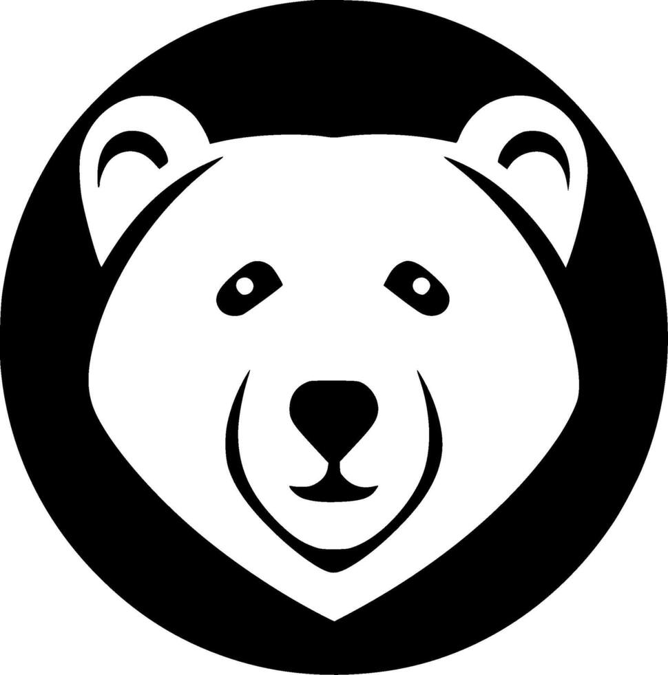 Bear, Minimalist and Simple Silhouette - illustration vector