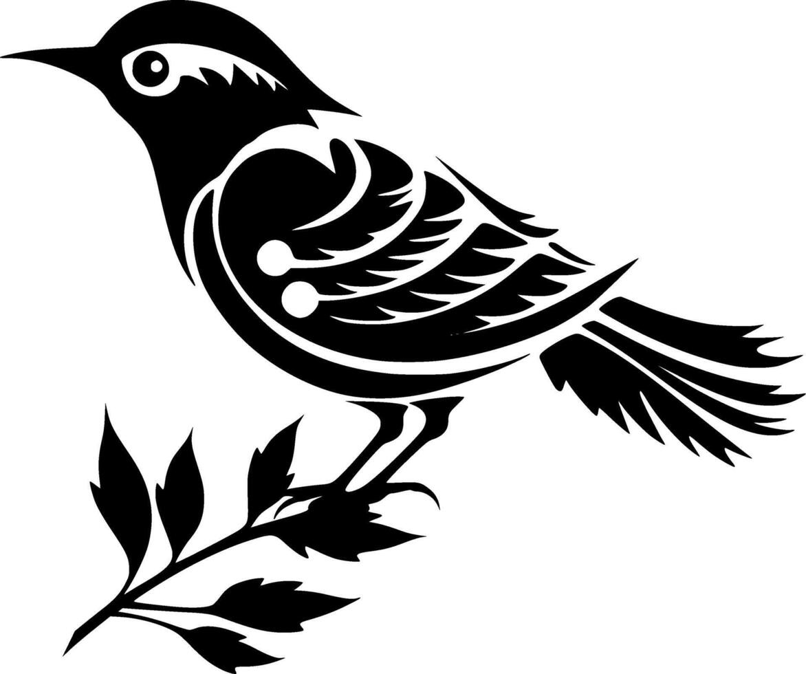 Bird - Minimalist and Flat Logo - illustration vector