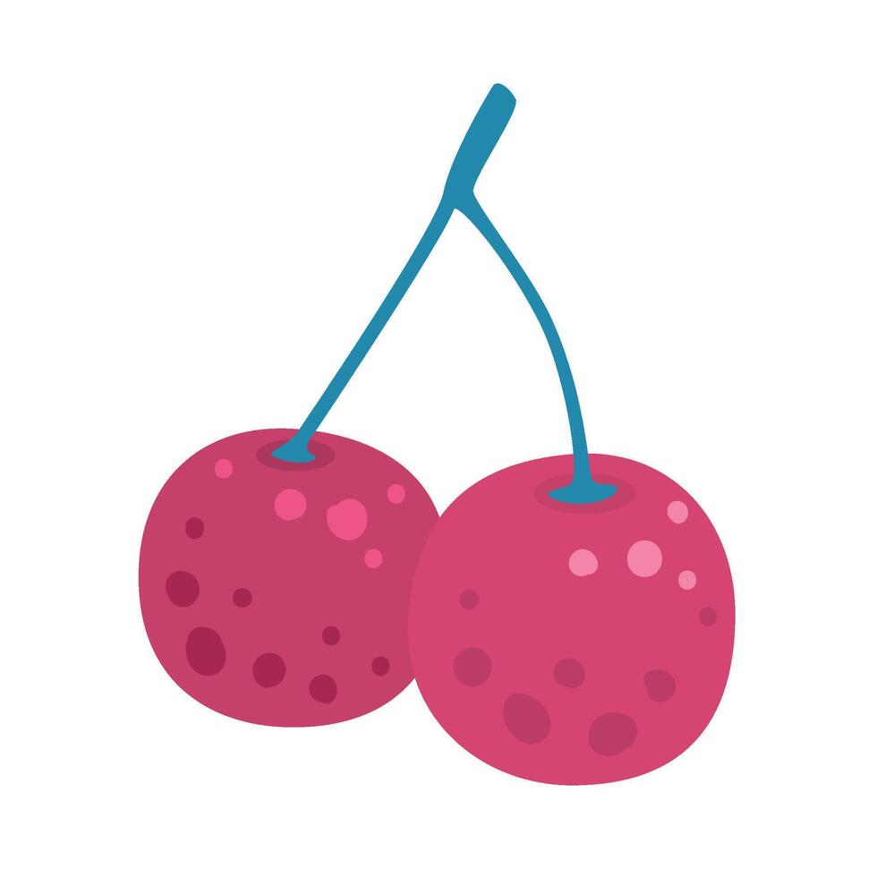 handrawn Fruit Healthy Cherry vector