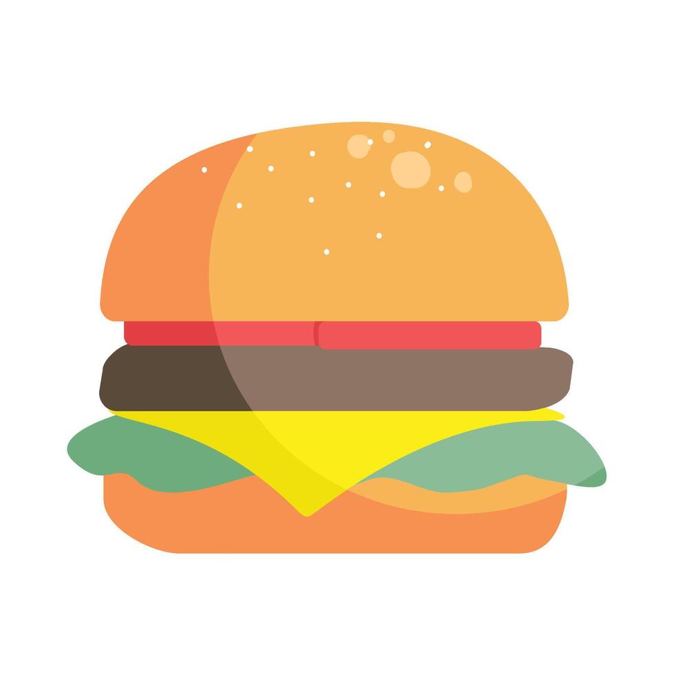 handrawn Fast Food Burger vector