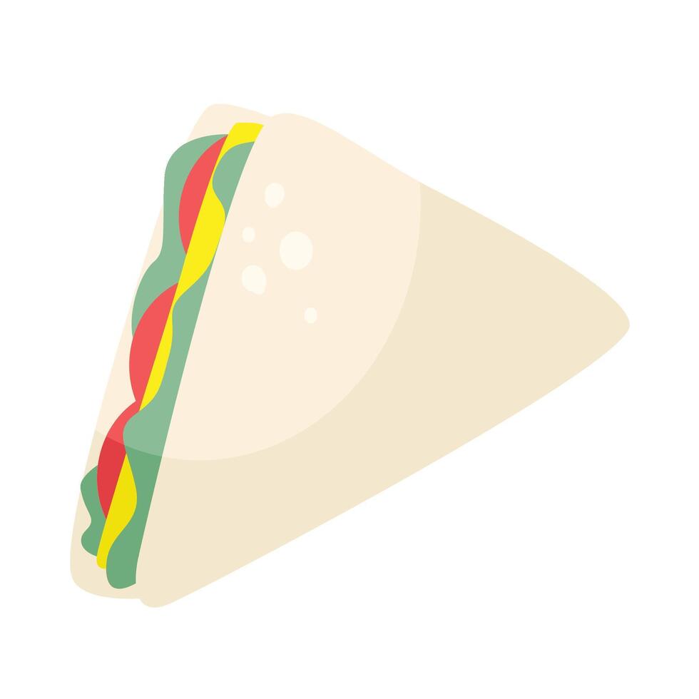 handrawn Fast Food Sandwich vector