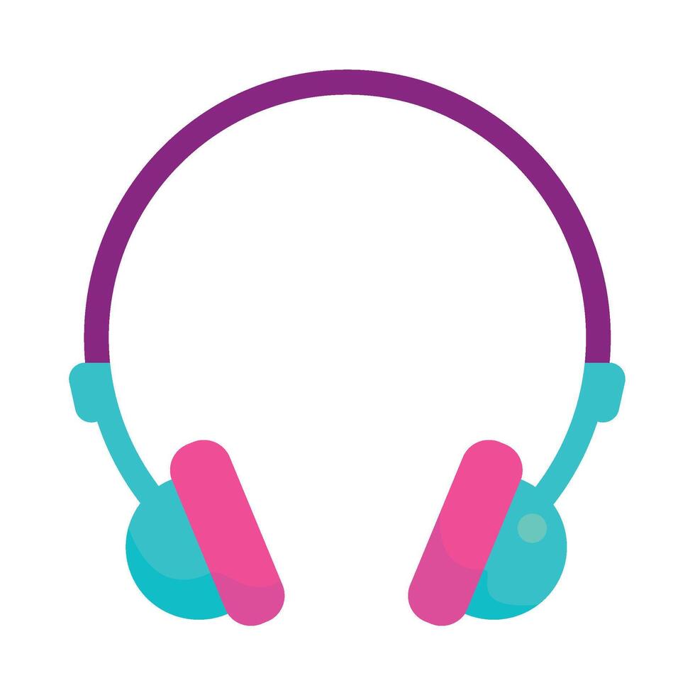 90s Nostalgic Headphone vector