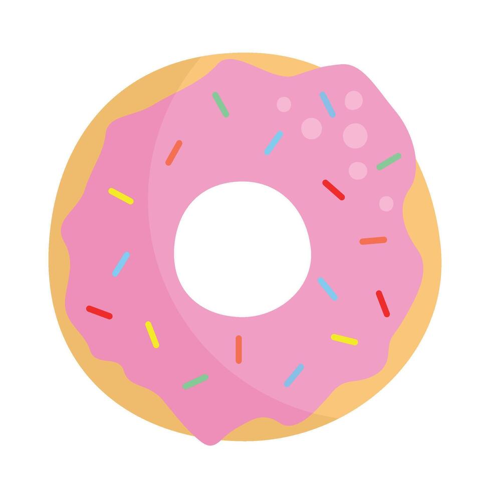 handrawn Fast Food Donat vector