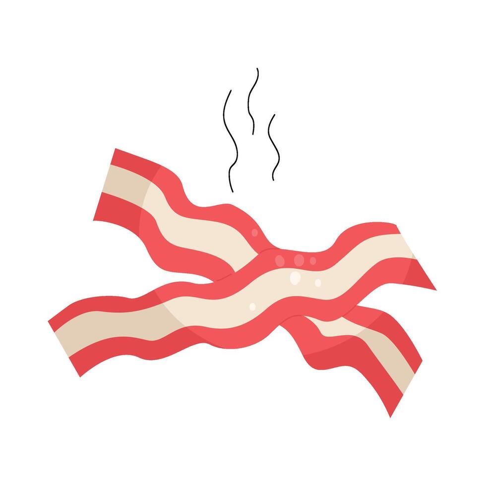 handrawn Fast Food Bacon vector