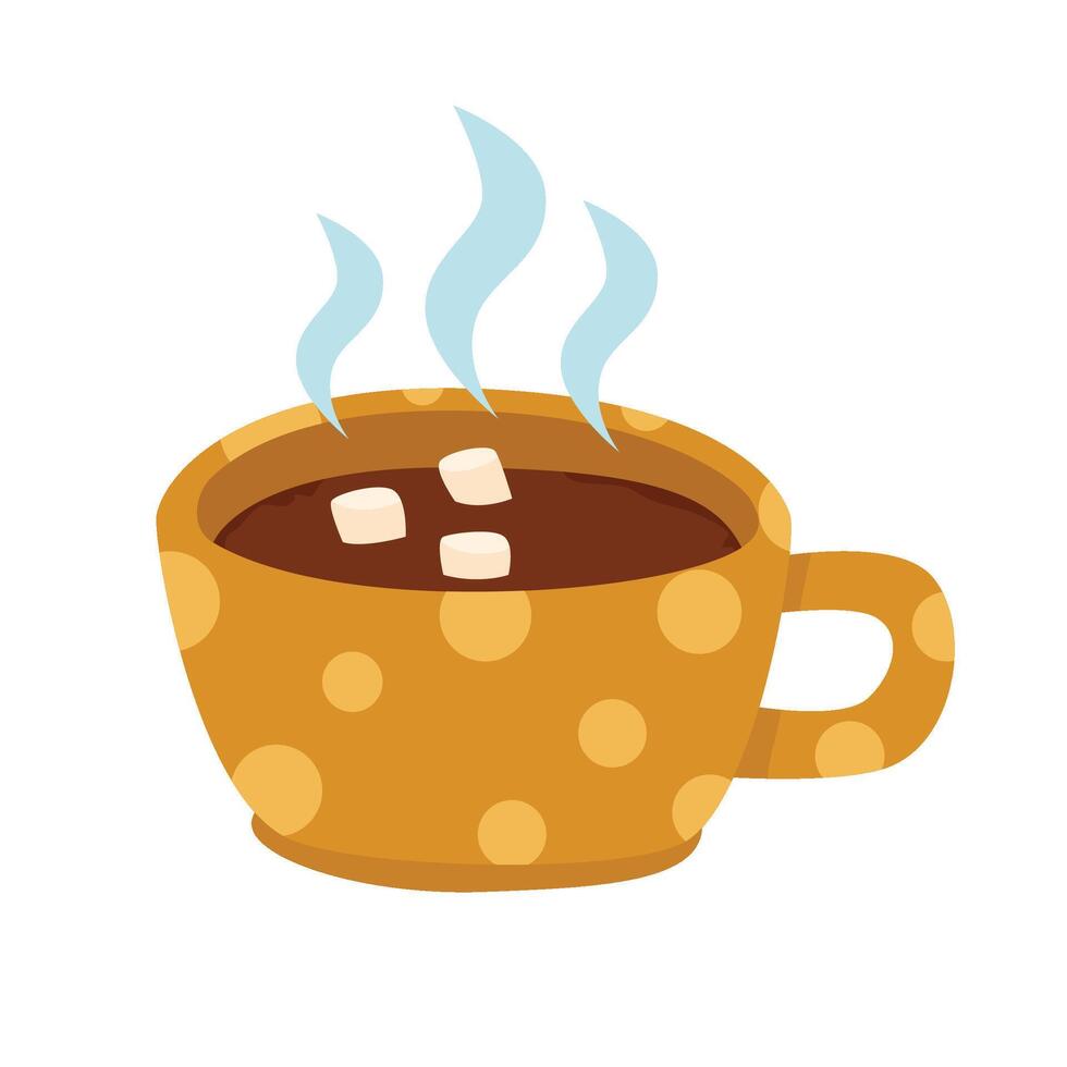 cute drawn autumn fall thanksgiving seasonal items Coffee vector