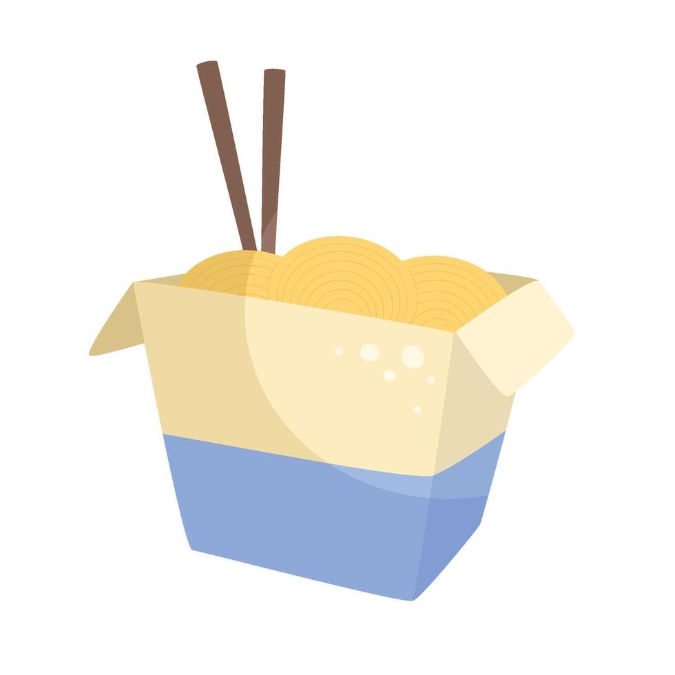 handrawn Fast Food Noodles vector