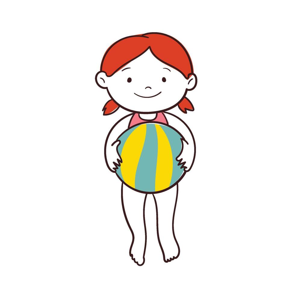 Kid Summer vacation Kid One vector