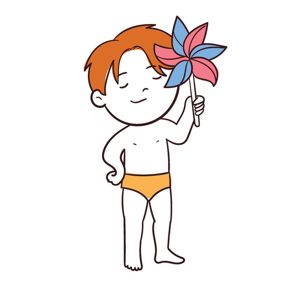 Kid Summer vacation Kid Two vector