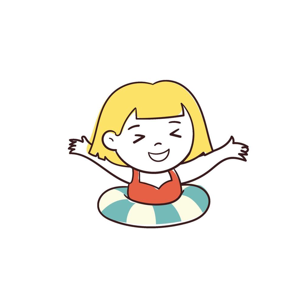 Kid Summer vacation Kid Eight vector